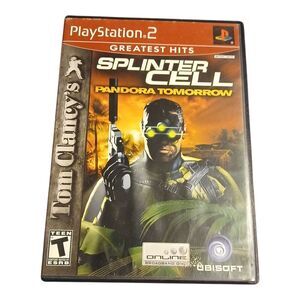 Tom Clancy’s Splinter Cell: Pandora Tomorrow (Sony PlayStation 2, 2004) PS2 Game